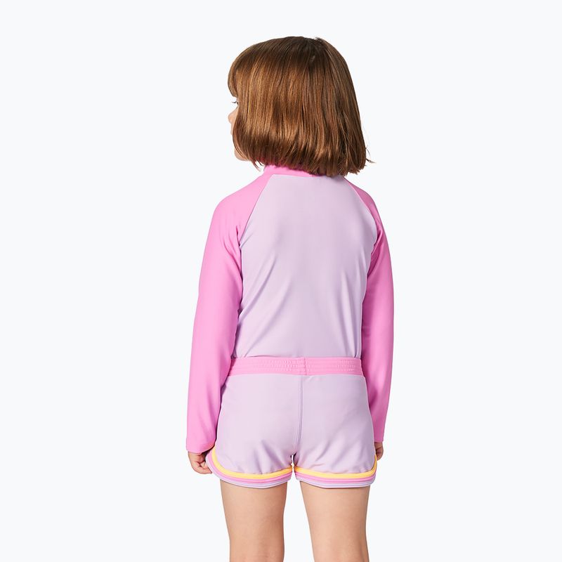 Longsleeve do pływania dziecięcy Rip Curl Rainbow Tide Rash Vest bright pink 3