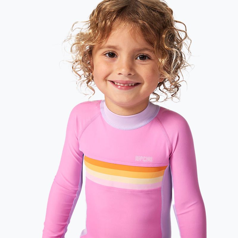 Kombinezon UPF 50+ dziecięcy Rip Curl Rainbow Tide Springsuit bright pink 4
