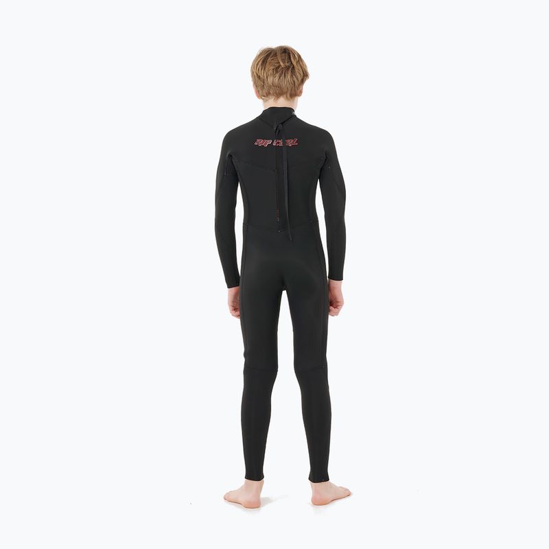 Pianka do pływania dziecięca Rip Curl Dawn Patrol 3/2 mm Back Zip black 2