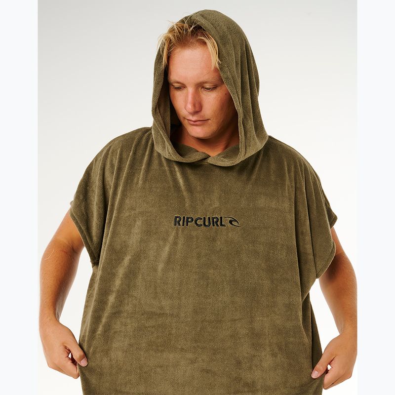 Ponczo męskie Rip Curl Brand Hooded olive 5