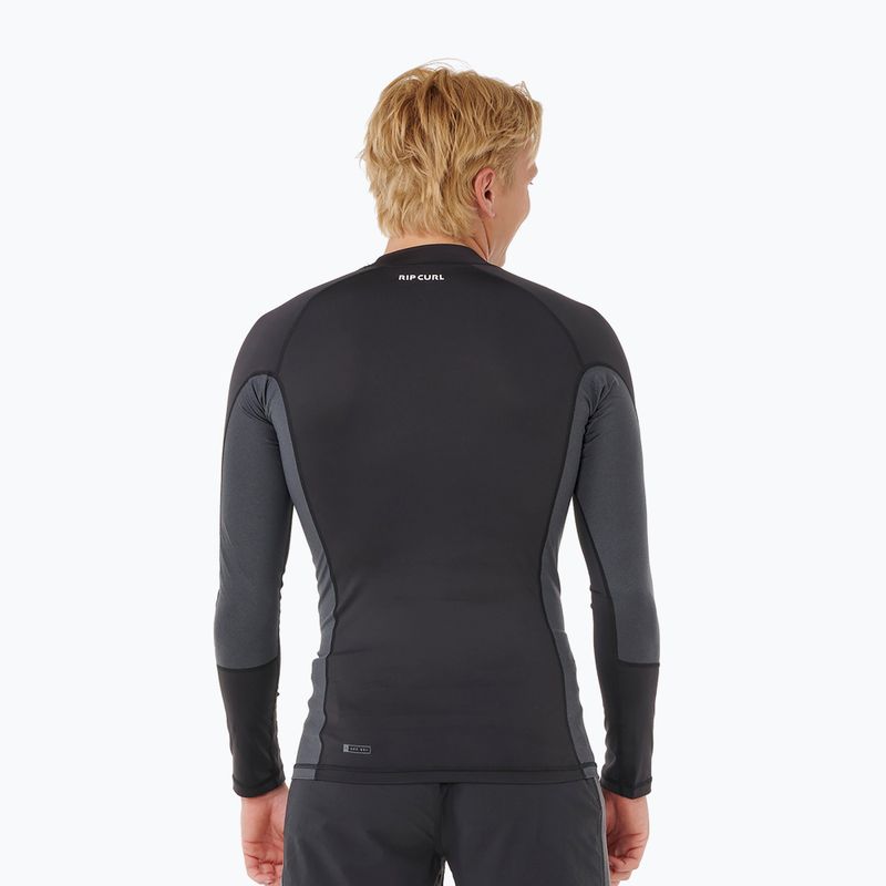 Longsleeve do pływania męski Rip Curl Waves Upf Perf black 3