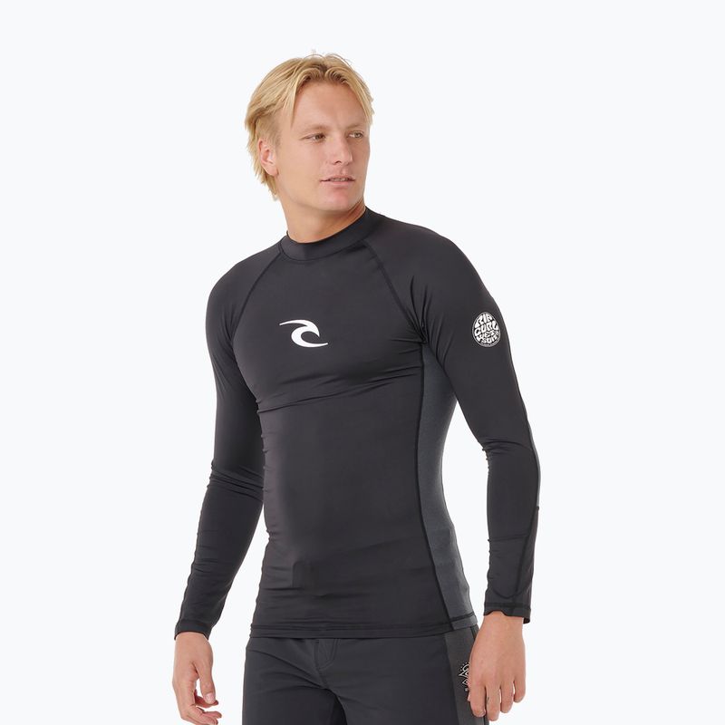 Longsleeve do pływania męski Rip Curl Waves Upf Perf black 4