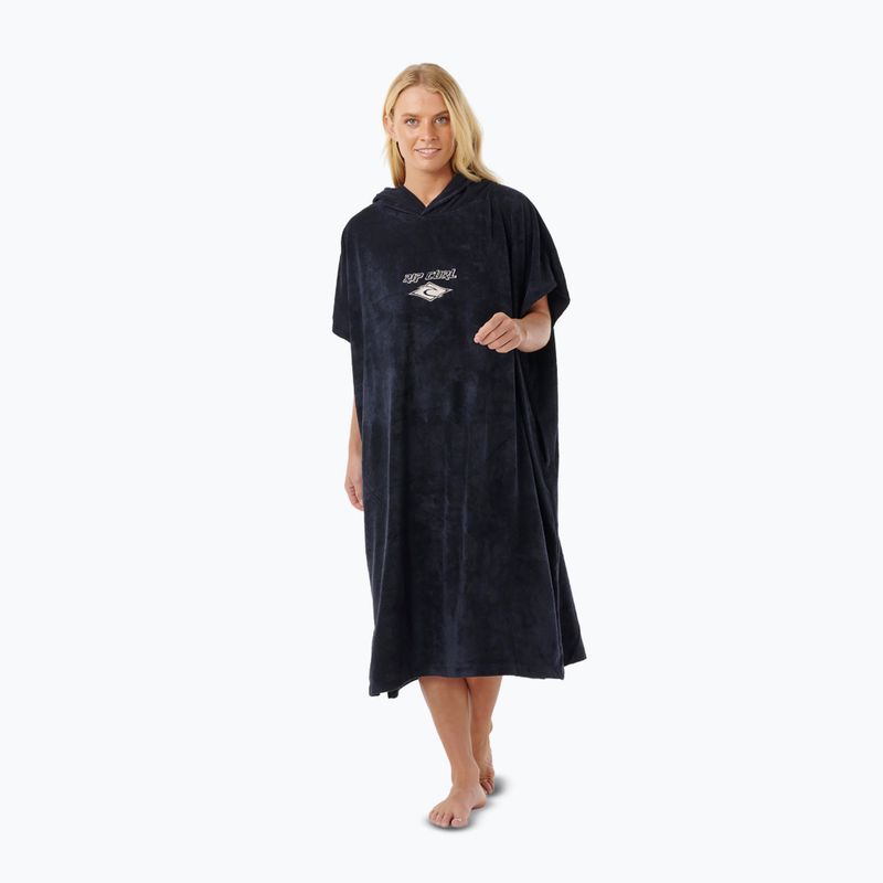 Ponczo damskie Rip Curl Classic Surf Hooded black/off white 4