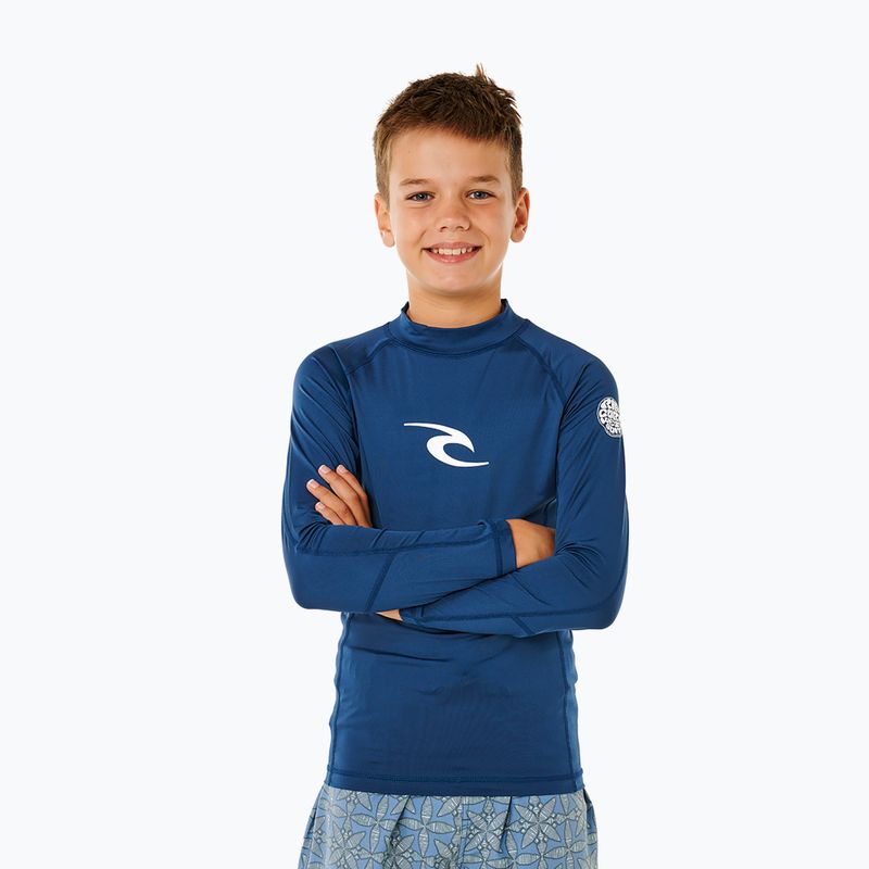 Longsleeve do pływania dziecięcy Rip Curl Waves Upf light navy 4