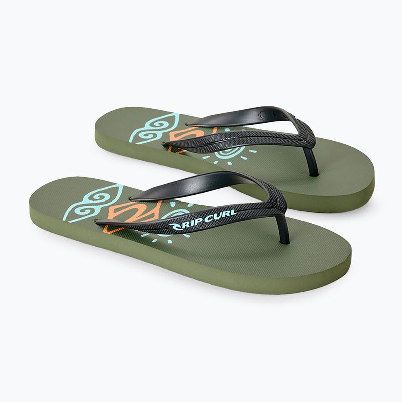 Japonki dziecięce Rip Curl Sessions Bloom Open Toe olive 2