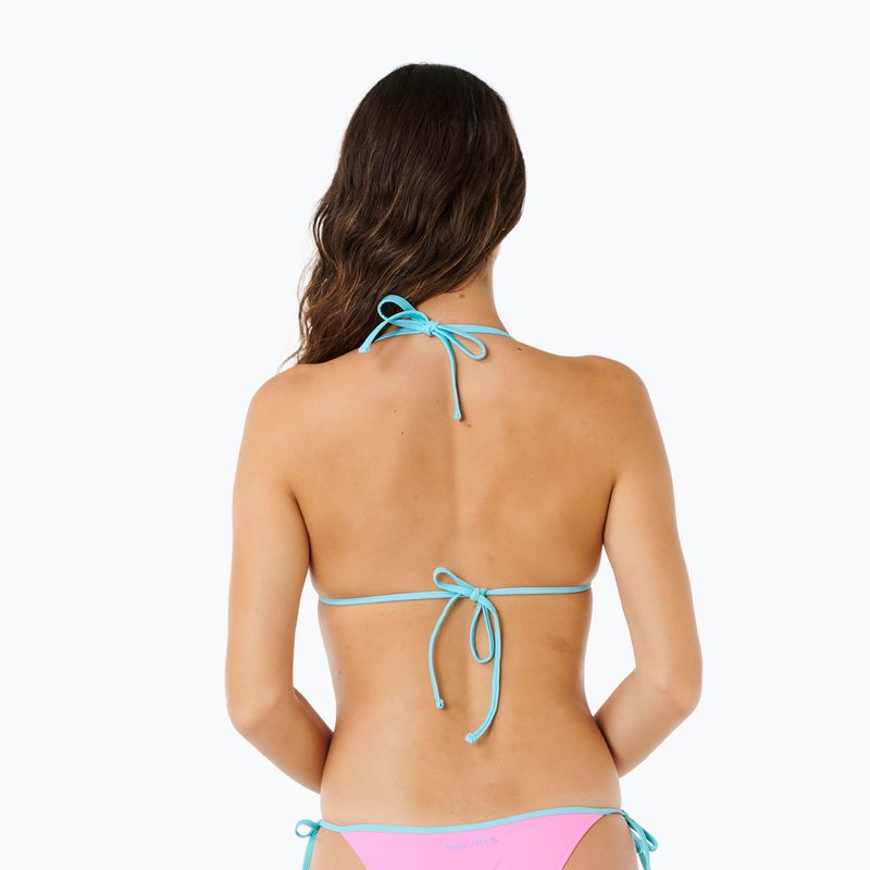 Góra od stroju kąpielowego Rip Curl Surf Puff Sliding Tri light pink 3