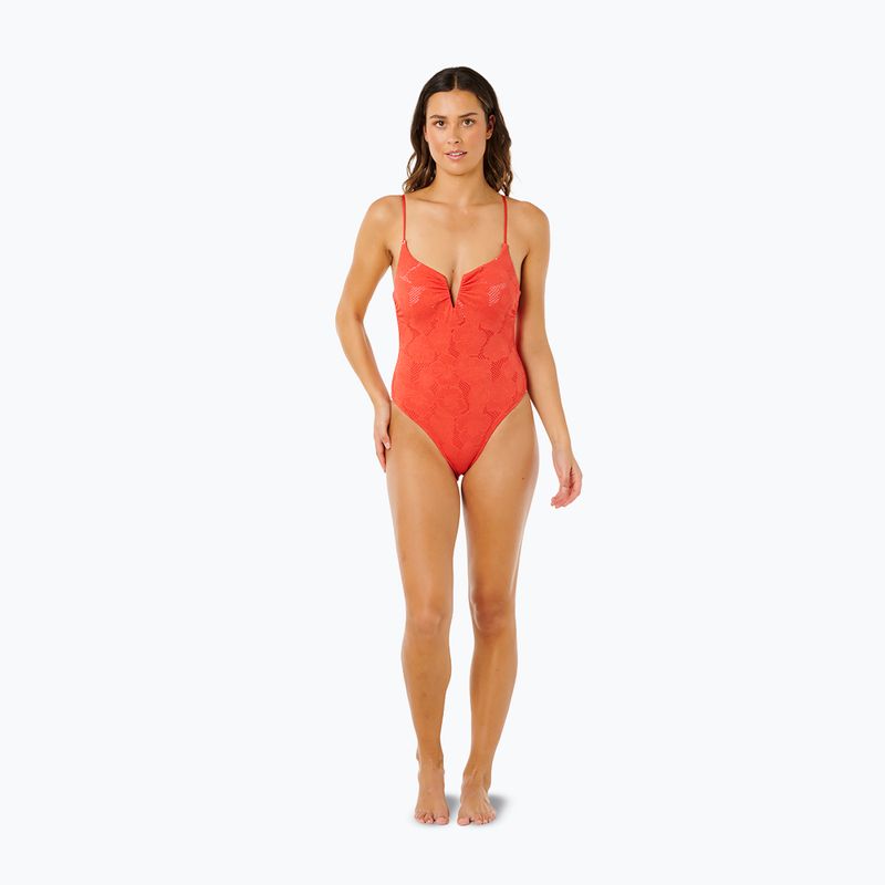 Strój kąpielowy jednoczęściowy damski Rip Curl Oasis V Wire Multi Fit red 2