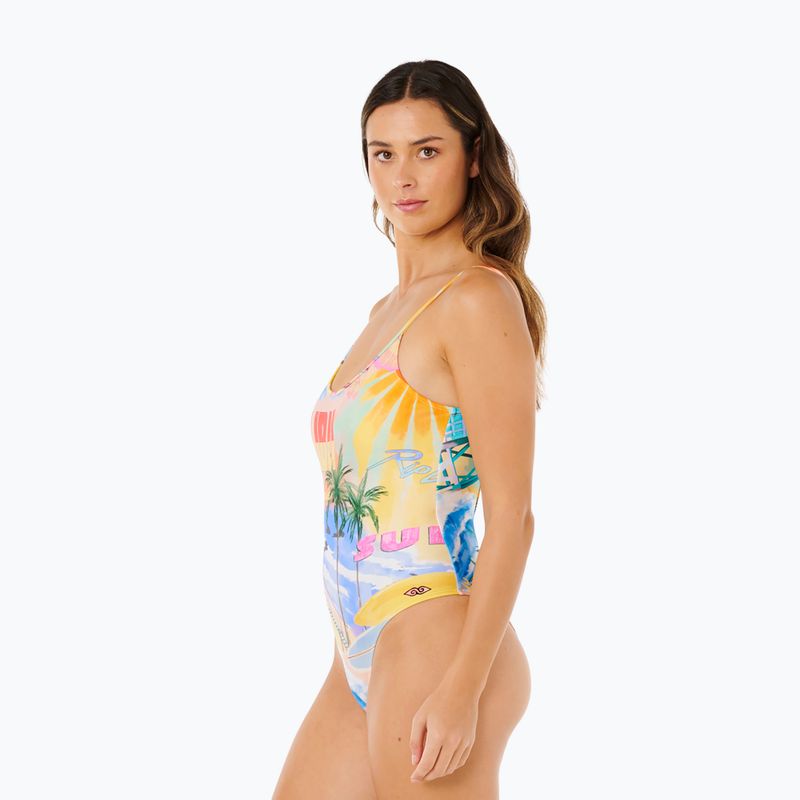 Dół od stroju kąpielowego Rip Curl Hotel Malibu Cheeky multicolor 4