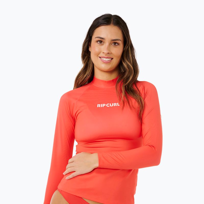 Longsleeve do pływania damski Rip Curl Classic Surf UPF Rashguard red 5