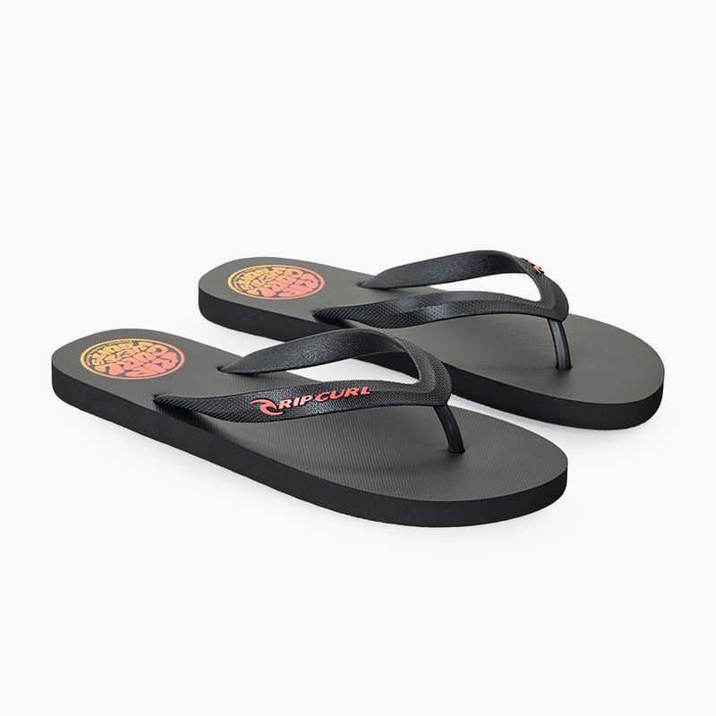 Japonki męskie Rip Curl Icons of Surf Bloom Open Toe black/orange 2