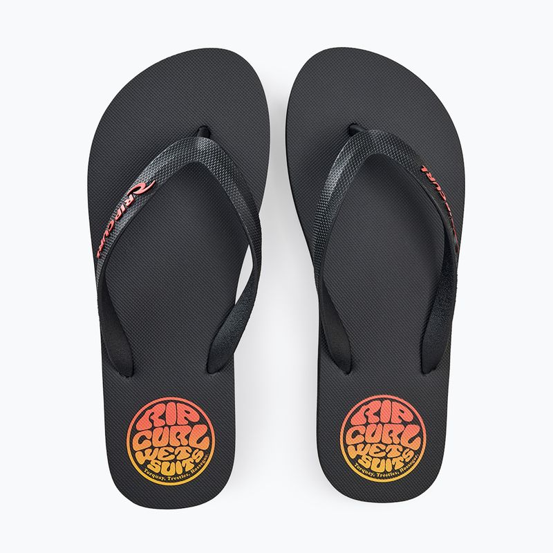 Japonki męskie Rip Curl Icons of Surf Bloom Open Toe black/orange 5