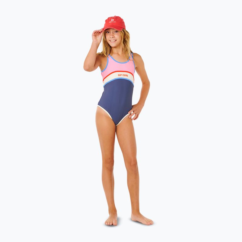 Strój pływacki jednoczęściowy dziecięcy Rip Curl Surf Revival navy 2