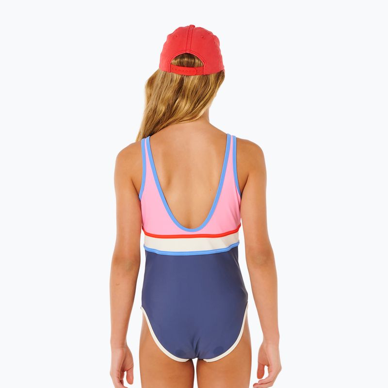 Strój pływacki jednoczęściowy dziecięcy Rip Curl Surf Revival navy 3