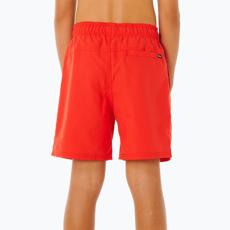 Szorty kąpielowe dziecięce Rip Curl Offset Volley red 4