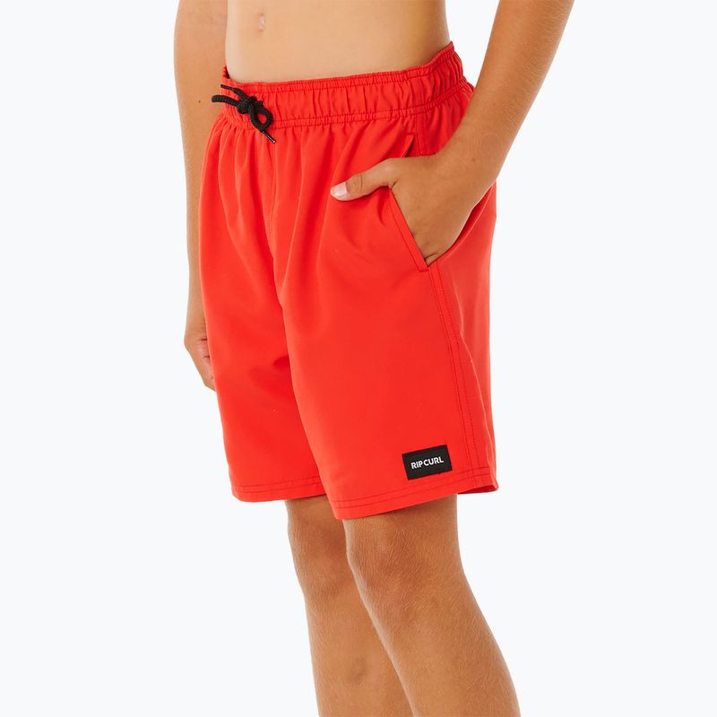 Szorty kąpielowe dziecięce Rip Curl Offset Volley red 5