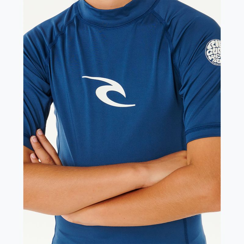 Koszulka do pływania dziecięca Rip Curl Waves Upf light navy 5