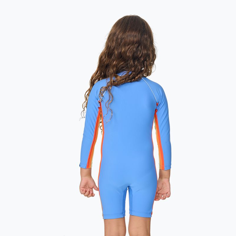 Strój pływacki jednoczęściowy dziecięcy Rip Curl Sun Revival Springsuit cornflower blue 2