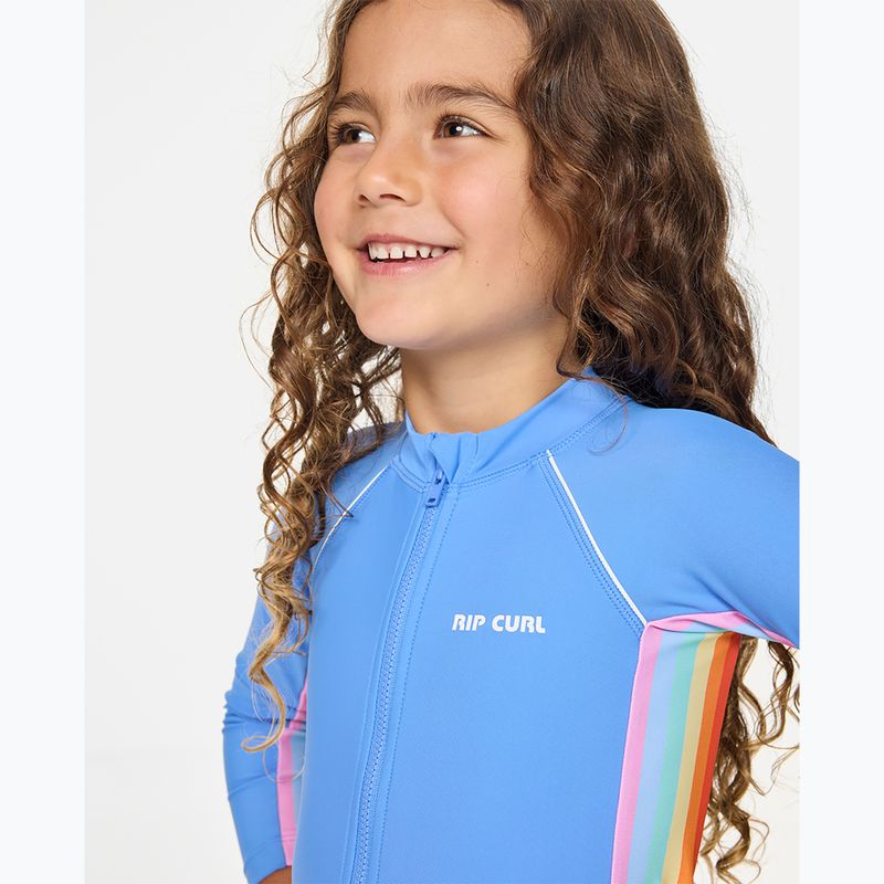 Strój pływacki jednoczęściowy dziecięcy Rip Curl Sun Revival Springsuit cornflower blue 4
