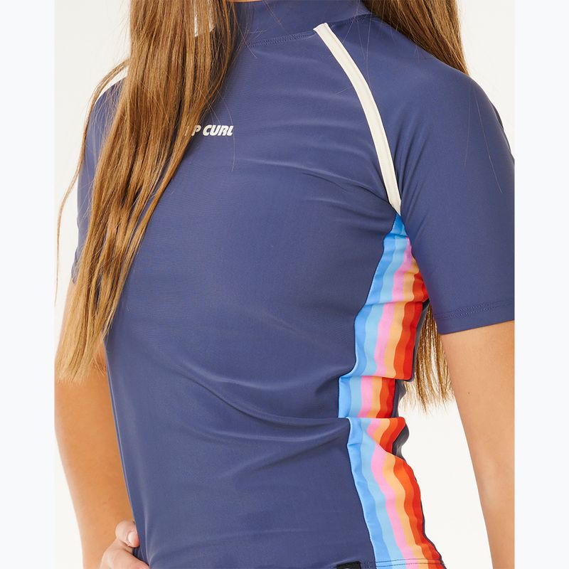 Koszulka do pływania dziecięca Rip Curl Surf Revival Rash Vest navy 6