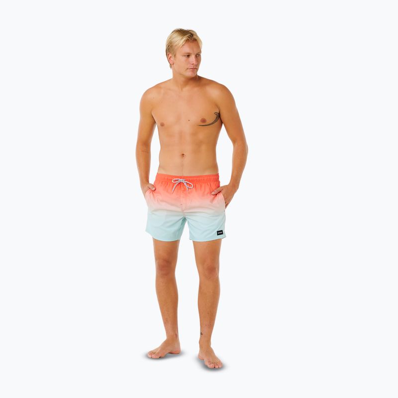 Szorty kąpielowe męskie Rip Curl Offset Fade Volley aqua 2