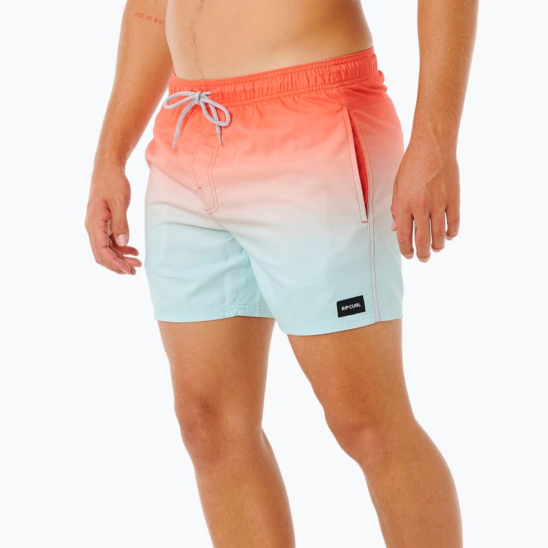 Szorty kąpielowe męskie Rip Curl Offset Fade Volley aqua 4