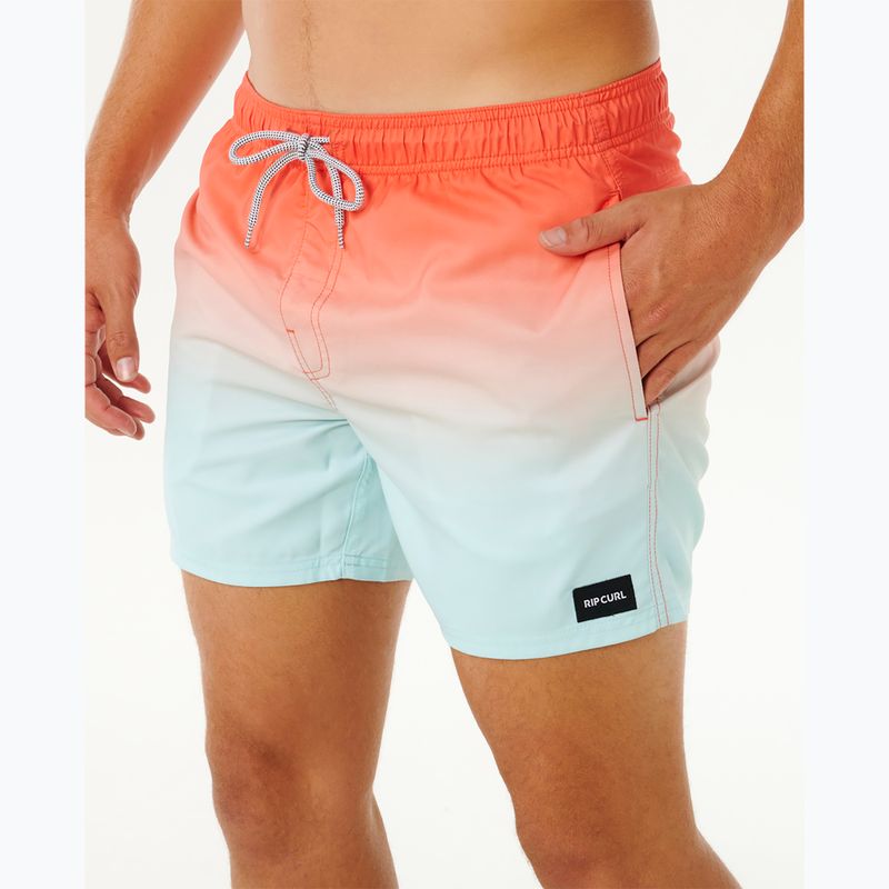 Szorty kąpielowe męskie Rip Curl Offset Fade Volley aqua 5