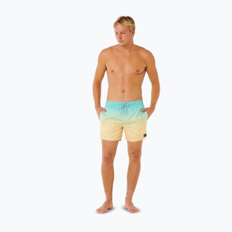 Szorty kąpielowe męskie Rip Curl Offset Fade Volley aqua 2