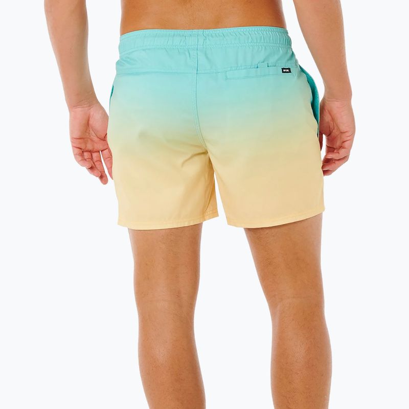 Szorty kąpielowe męskie Rip Curl Offset Fade Volley aqua 3