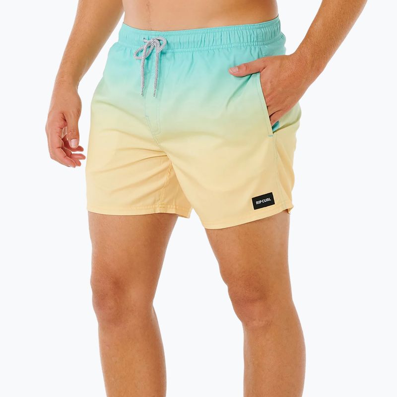 Szorty kąpielowe męskie Rip Curl Offset Fade Volley aqua 4