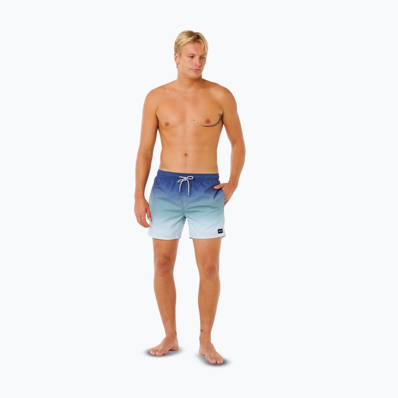 Szorty kąpielowe męskie Rip Curl Offset Fade Volley light navy 2