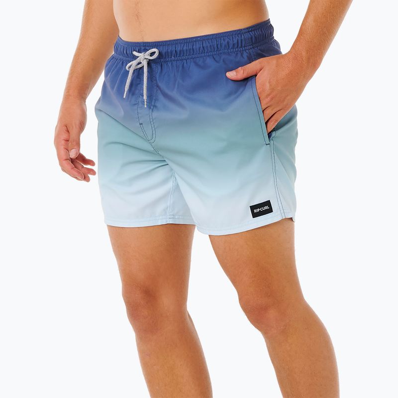 Szorty kąpielowe męskie Rip Curl Offset Fade Volley light navy 4