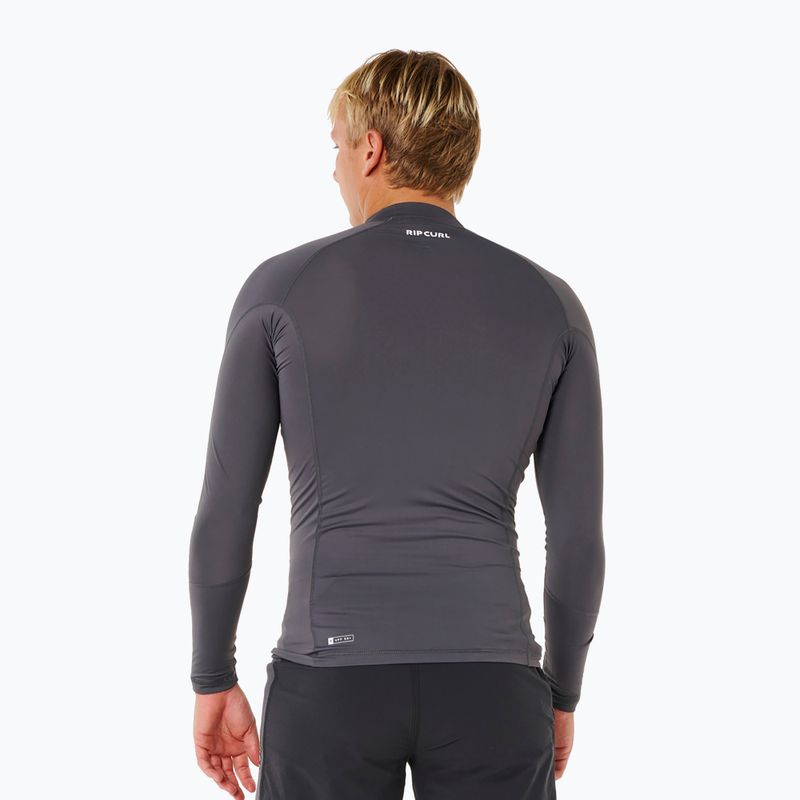 Longsleeve do pływania męski Rip Curl Waves Upf Perf charcoal grey 3