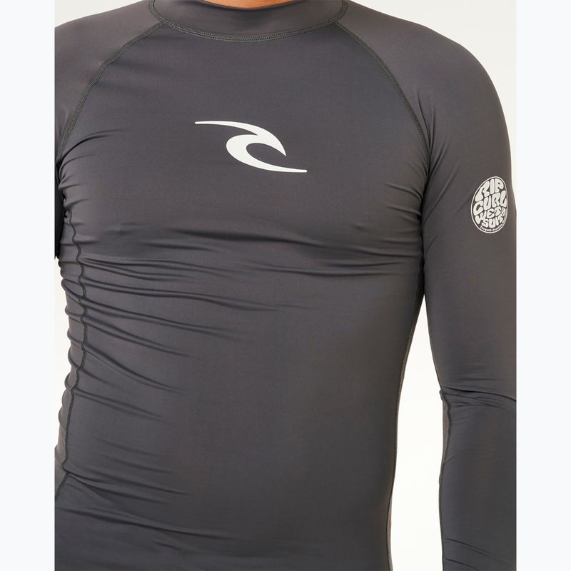 Longsleeve do pływania męski Rip Curl Waves Upf Perf charcoal grey 6