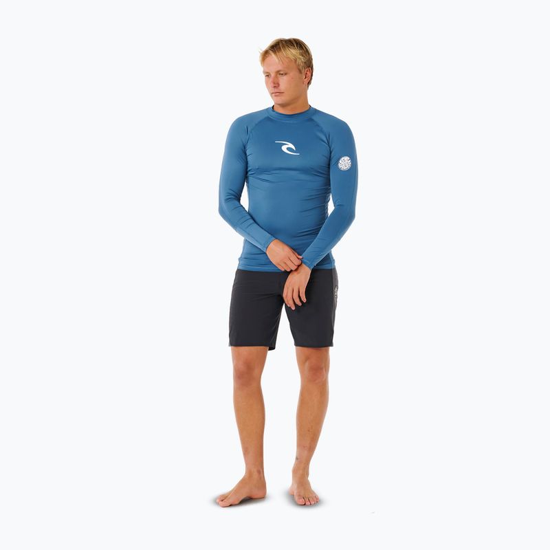 Longsleeve do pływania męski Rip Curl Waves Upf Perf bluefin 2