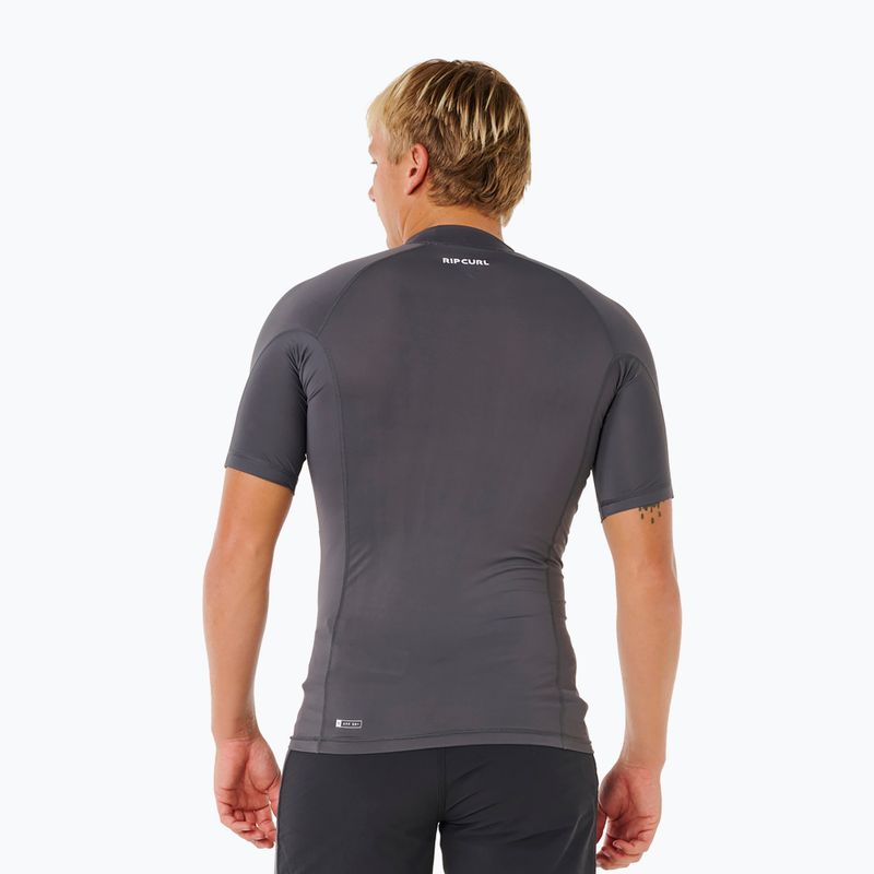 Koszulka do pływania męska Rip Curl Waves Upf Perf charcoal grey 3