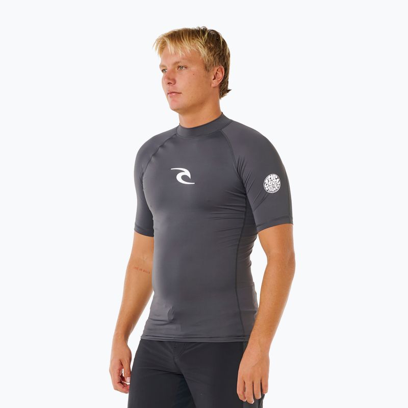 Koszulka do pływania męska Rip Curl Waves Upf Perf charcoal grey 4