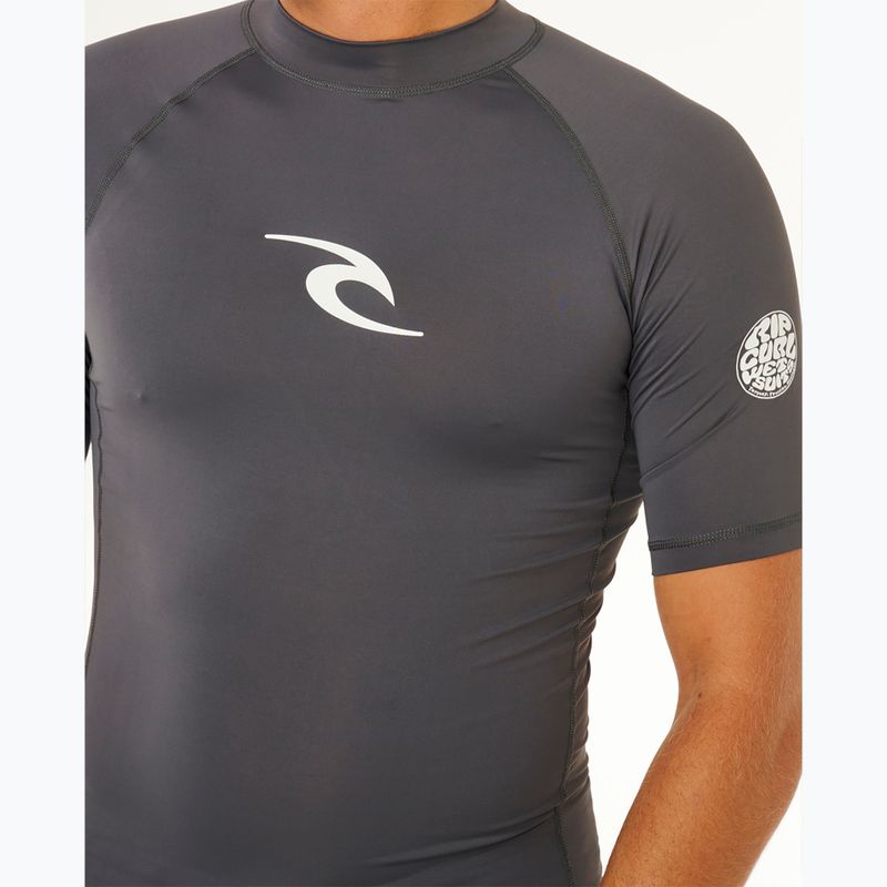 Koszulka do pływania męska Rip Curl Waves Upf Perf charcoal grey 6
