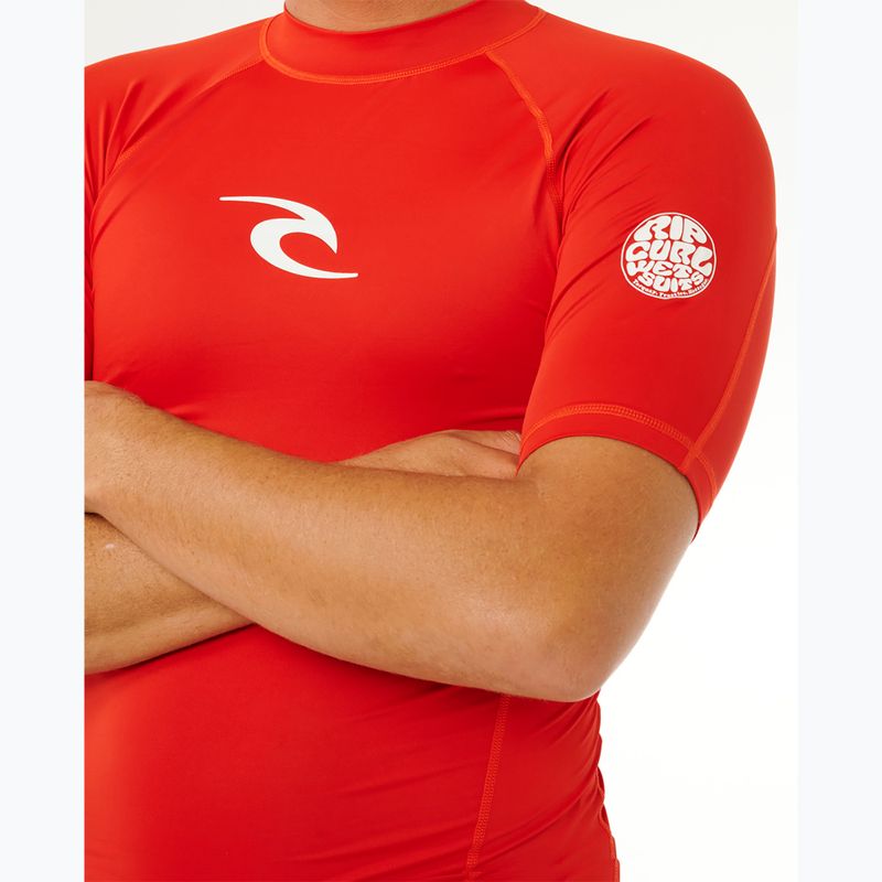Koszulka do pływania męska Rip Curl Waves Upf Perf lava red 6