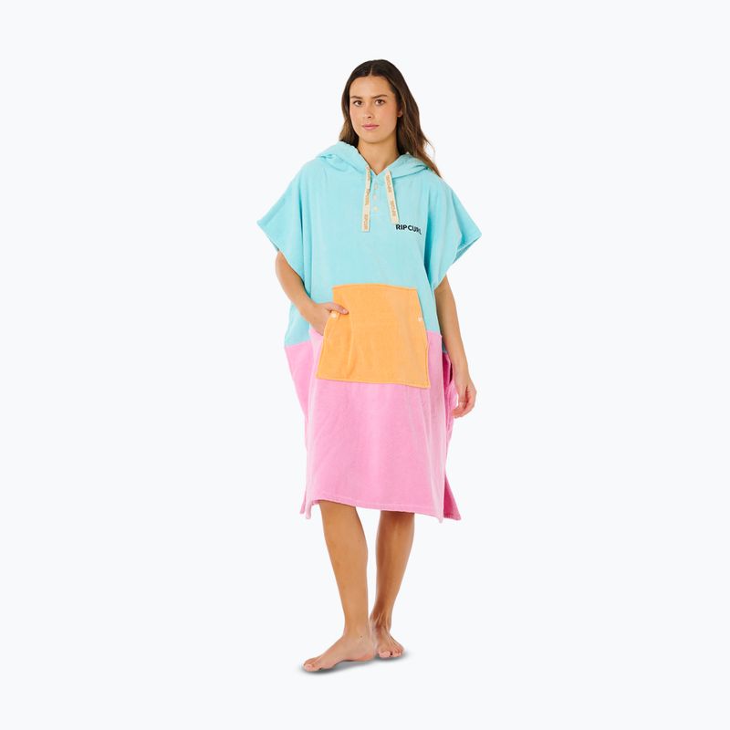 Ponczo damskie Rip Curl Premium Surf Hooded Towel light sea blue