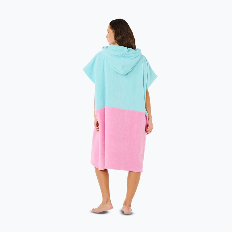 Ponczo damskie Rip Curl Premium Surf Hooded Towel light sea blue 2