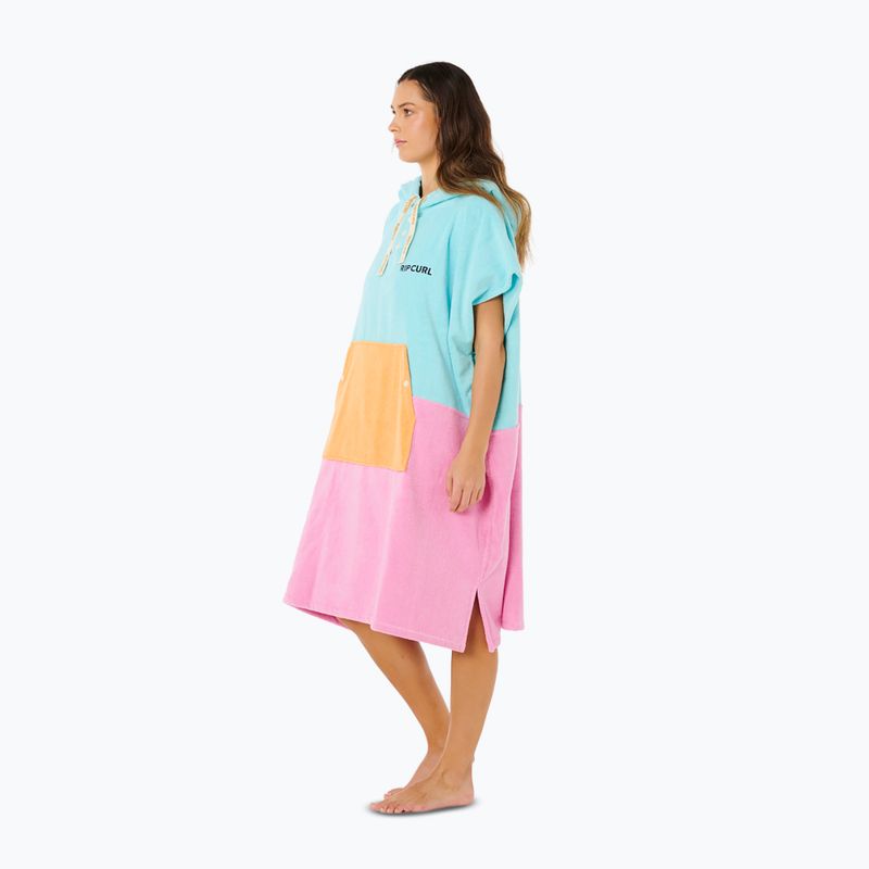 Ponczo damskie Rip Curl Premium Surf Hooded Towel light sea blue 4