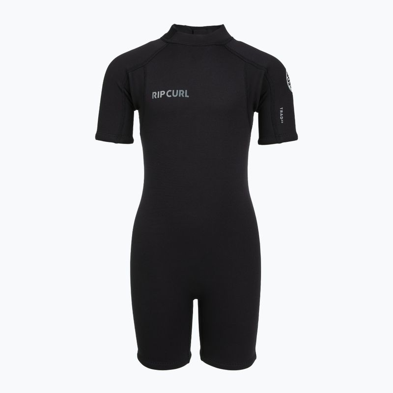 Pianka do pływania dziecięca Rip Curl Groms Trad 2/2 mm Back Zip Springsuit black 2
