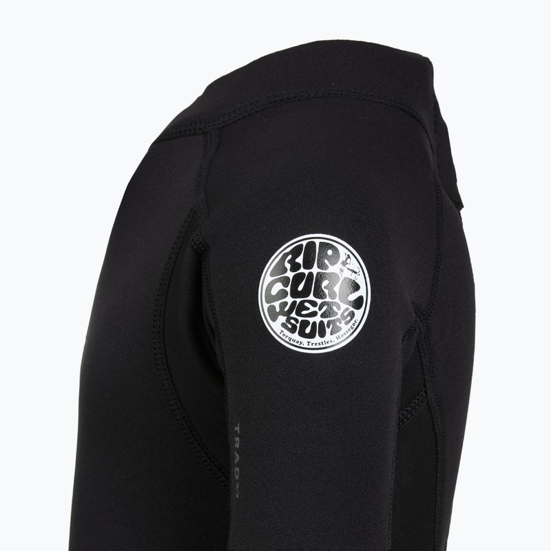 Pianka do pływania dziecięca Rip Curl Groms Trad 2/2 mm Back Zip Springsuit black 4