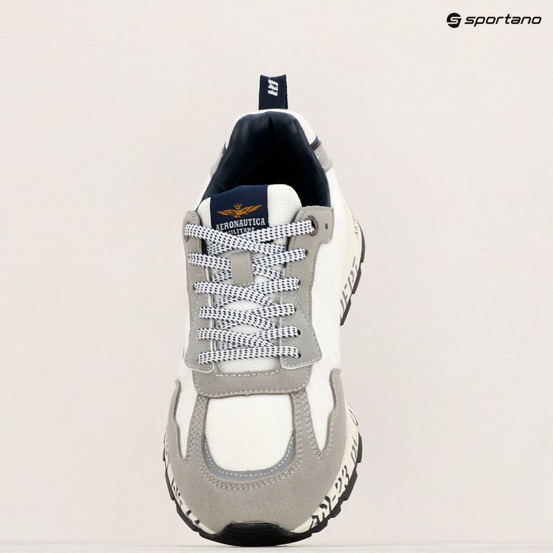 Buty męskie Aeronautica Militare Printed Sole off white 9