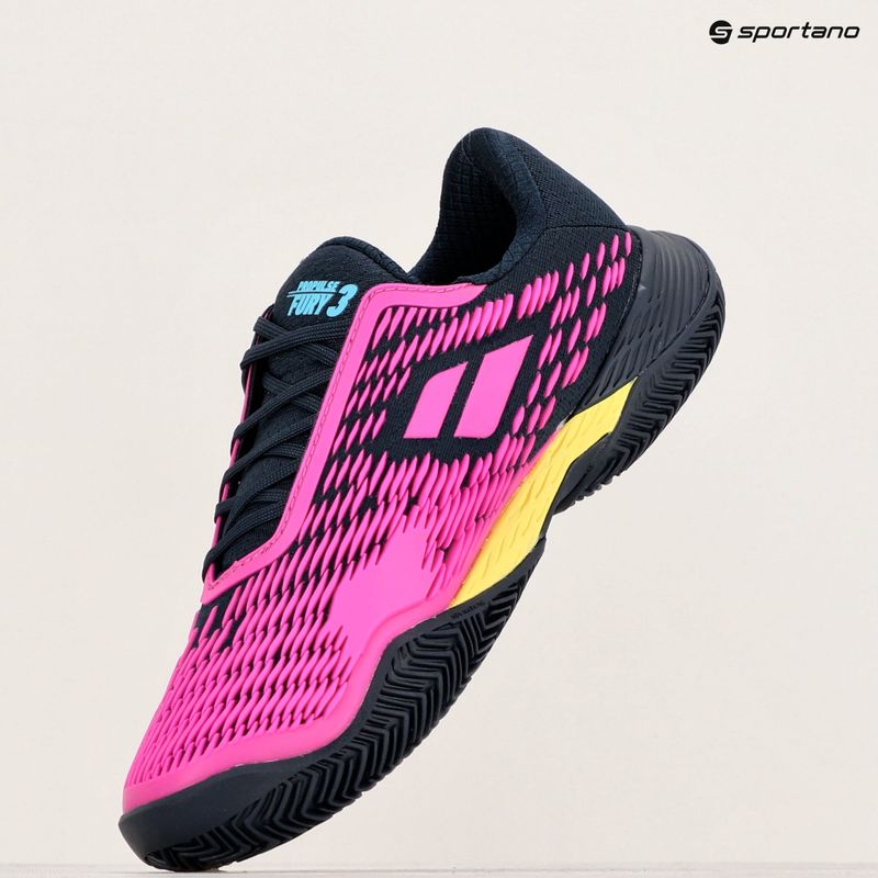 Buty do tenisa męskie Babolat Propulse Fury 3 Clay dark blue/pink aero 15