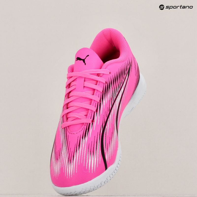 Buty piłkarskie dziecięce PUMA Ultra Play TT Jr poison pink/puma white/puma black 16