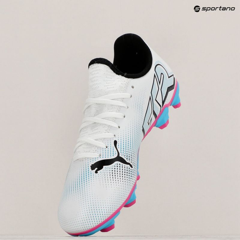 Buty piłkarskie dziecięce PUMA Future 7 Play FG/AG puma white/puma black/poison pink 10