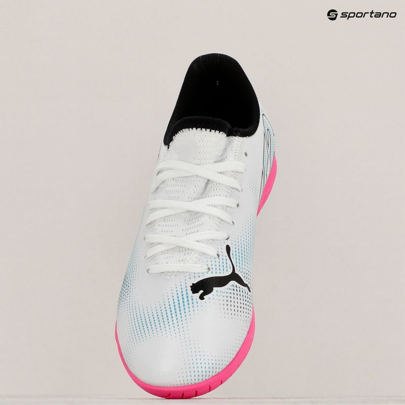 Buty piłkarskie dziecięce PUMA Future 7 Play IT puma white/puma black/poison pink 10