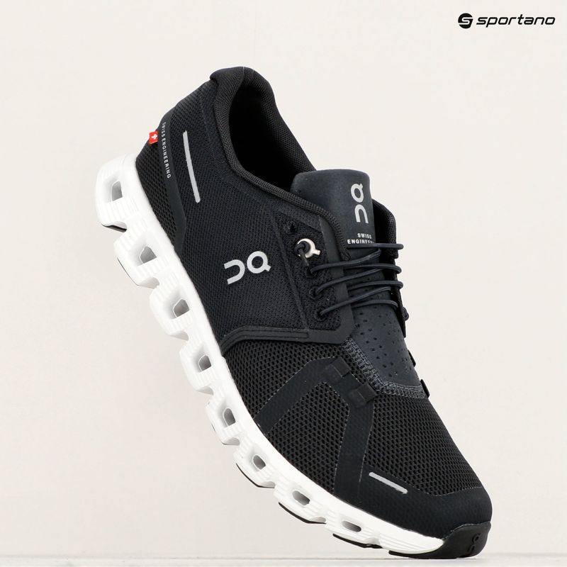 Buty do biegania męskie On Running Cloud 5 black/white 9