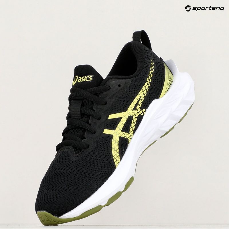 Buty do biegania dziecięce ASICS Novablast 2 GS black/glow yellow 17